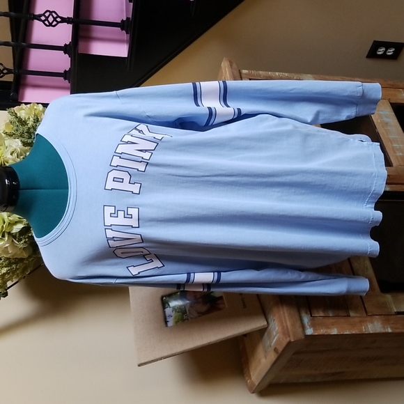 PINK VS Long Sleeve Tee - SZ L - Picture 1 of 6